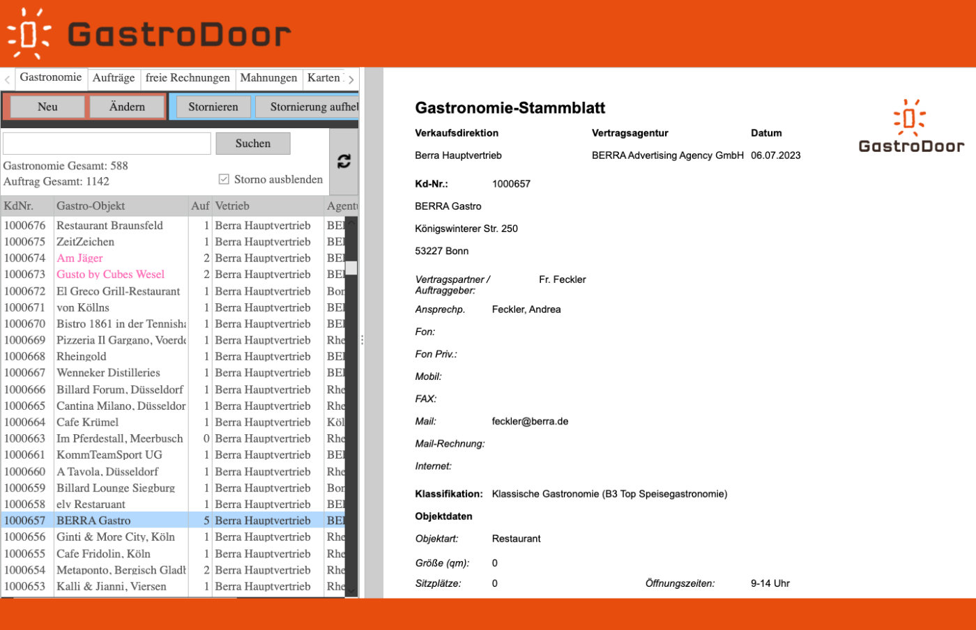 GastroDoor App